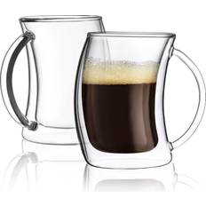 Glass Espresso Cups Joyjolt Caleo Collection Double Insulated Espresso Cup