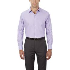 Men - Purple Shirts Van Heusen Men's Regular Fit Poplin Dress Shirt - Lavender