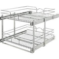 Rev-A-Shelf 5WB2-2122CR-1 21x22in 2-Tier Wire Pullout Cabinet Drawer Basket