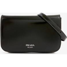 Shop Prada Brushed Leather Mini-Bag With Shoulder Strap