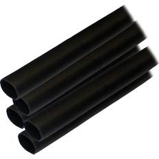 Ancor adhesive lined heat shrink tubing alt 1/2" x 6" 5-pack black