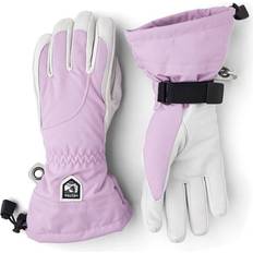 Hestra heli Hestra Heli Female 5-finger Ski Gloves - Syringa/Off-White