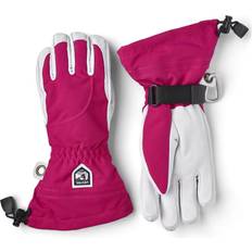 Hestra heli Hestra Heli Female 5-finger Ski Gloves - Fuchsia/ Off White