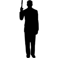 Agents & Spies Toys Secret Agent Spy With Gun Silhouette-Size:73 x 24