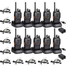 Agents & Spies Toys 10 pack walkie talkies for adults long range rechargeable two way radios 16ch