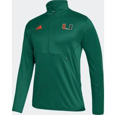 Adidas Jackets & Sweaters adidas Miami Sideline Knit 1/4-Zip Jacket Dark Green Mens