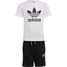 Sonstige Sets adidas Adicolor Shorts & Tee Set - White/Black (HK2968)