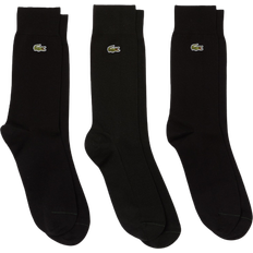 Lacoste Schwarz Socken Lacoste Piqué Socks 3-pack - Black