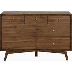 Brown Chest of Drawers Babyletto Palma 7 Double Chest of Drawer