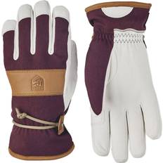 Snowboard - Women Gloves & Mittens Hestra Voss CZone 5 Finger Gloves - Bordeaux