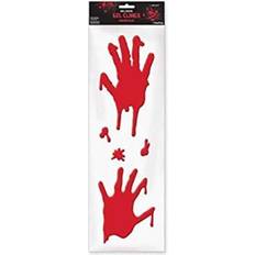 Amscan Asylum bloody hands long gel clings