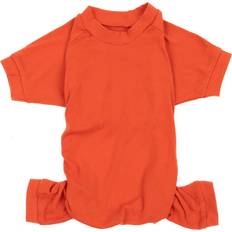 Leveret Dog Pajamas 100% Cotton Solid Orange