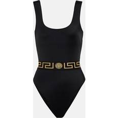 Versace Swimwear Versace Greek One-Piece Swimsuit Black