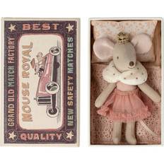 Prinzessinnen Stofftiere Maileg Princess mouse, Little sister in matchbox, soft pink Spielzeug Soft 11 cm