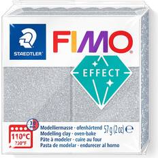 Sølv Leire Staedtler fimo effect 8010 Glitter standard block