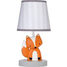 Night Lights Bedtime Originals Acorn Gray/White/Orange Fox Nursery Lamp with Shade & Bulb Night Light