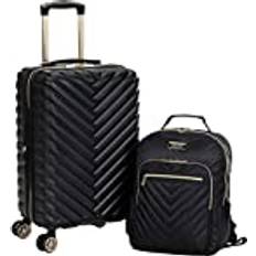 Suitcases Kenneth Cole Square Hardside Chevron Expandable Carry Backpack
