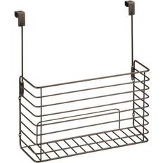 Kitchen Drawers & Shelves mDesign metal over cabinet hanging kitchen storage basket