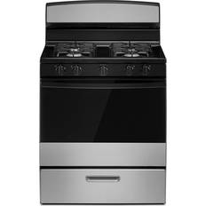 Stainless Steel Gas Ranges Amana AGR4203MN Standing Clean Stainless Steel, Silver