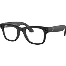 Glasses Ray-Ban Meta Wayfarer Electronics Black Green Lenses 50-22 Black 50-22