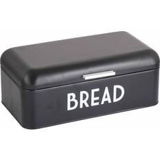 Home Basics Metal Black Bread Box