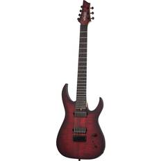 Schecter Electric Guitars Schecter Guitar Research Sunset 7-String Extreme Electric Guitar Scarlet Burst