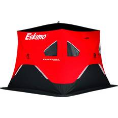 Eskimo Fishing Rods Eskimo FatFish FF949IG Pop-Up Portable Shelter, Insulated, Red, Grey Interior 3-Person to 4-Person