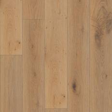 Shaw SW754 Expressions 9" Wide Wire Brushed Engineered White Oak Fresco