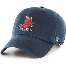 '47 Major League Baseball Caps '47 Men's Navy St. Louis Cardinals Logo Cooperstown Collection Clean Up Adjustable Hat