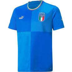 Puma National Team Jerseys Puma 2022-23 Italy Home Youth Jersey Ignite Blue-Ultra Blue, YXL