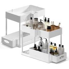 Kitchen Cabinets Bed Bath & Beyond Under Sink Kitchen Cabinet Organizer White White