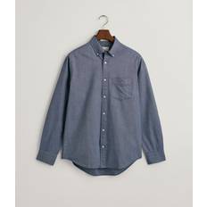 Gant Herre Skjorter Gant Men Regular Fit Oxford Shirt Blue