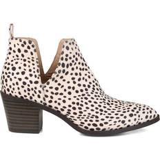 Block Heel - Women Ankle Boots Journee Collection Lola Wide Width - Animal