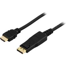 DisplayPort-kabler - HDMI-DisplayPort Deltaco HDMI - DisplayPort M-M 2m
