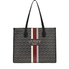 Guess Handbags Guess Silvana G Cube Logo Shopper - Black multi