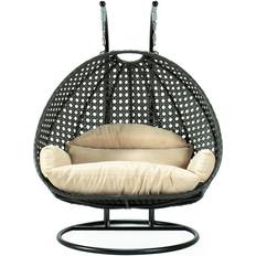 Double hanging egg chair Leisuremod 2-Person Egg Swing