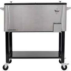 Permasteel 80-Qt Outdoor Patio Cooler with Removable Basin N/A Silver