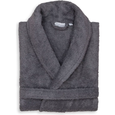 Men Robes Linum Home Textiles Unisex Terry Cloth Bathrobe - Grey