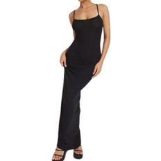 Lange kjoler Nelly Soft Long Slip Dress - Black