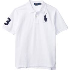 Ralph Lauren Polo Shirts Children's Clothing Ralph Lauren Big Boy's Big Pony Cotton Mesh Polo Shirt - White