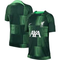 Sports Fan Apparel Nike Youth Green Liverpool 2023/24 Away Pre-Match Performance Top