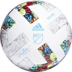 FIFA Quality Pro Soccer Balls adidas MLS Training Ball - White/Solar Yellow/Power Blue