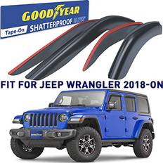 Car Cleaning & Washing Supplies Goodyear Shatterproof Side Window Deflectors Jeep Wrangler 2018-2023 JL/Jeep