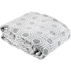 Electric heated throw Westerly electric heated throw blanket, hexagon gray