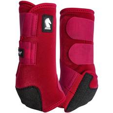 Horse Boots Classic Equine Legacy Front Support Boots, Crimson