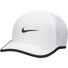 Polyester Caps Nike Dri-FIT Club unstrukturierte Featherlight-Cap für Kinder Weiß one