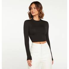 Shein Ribbed Knit Crop Tee