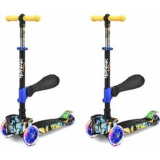Plastic Kick Scooters Hurtle Scootkid 3 Wheeled Scooter