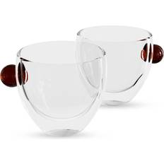 Glass Cups & Mugs Elle decor double glass coffee mugs Cup
