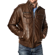 T.O Leather Fashions LTD. Canadian Made Leather Bomber Jacket - Assort